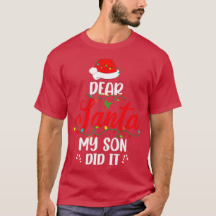 Lieber Weihnachten mein Sohn hat Weihnachten zu We T-Shirt