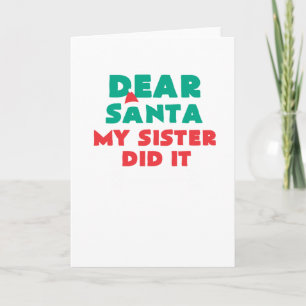 Lieber Weihnachten, meine Schwester hat es lustige Karte