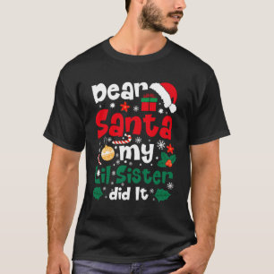 Lieber Weihnachten, meine Schwester hat es sonnige T-Shirt