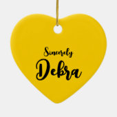 Lieber Weihnachten Niedlich Personalisierte Weihna Keramik Ornament (Hinten)