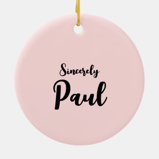 Lieber Weihnachten Niedlich Personalisierte Weihna Keramik Ornament (Hinten)