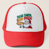 Lieber Weihnachten Pizza lustig Weihnachten schick Truckerkappe (Vorderseite)