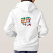 Lieber Weihnachten Pizza schicken Hoodie (Rückseite)