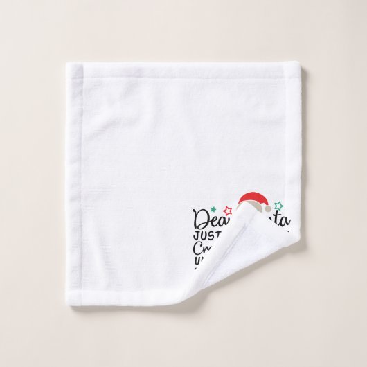 Lieber Weihnachten Verlass einfach Ihre Kreditkart Badhandtuch Set (Waschlappen)