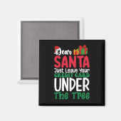 Lieber Weihnachten Verlass einfach Ihre Kreditkart Magnet (Vorderseite/Rückseite)