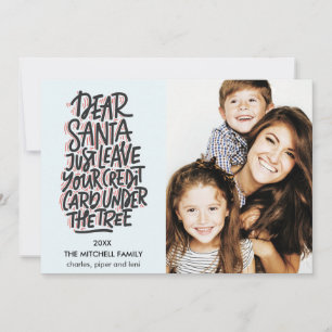 Lieber Weihnachten Verlass Ihre Kreditkarte Funny Karte