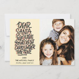 Lieber Weihnachten Verlass Ihre Kreditkarte Funny Karte