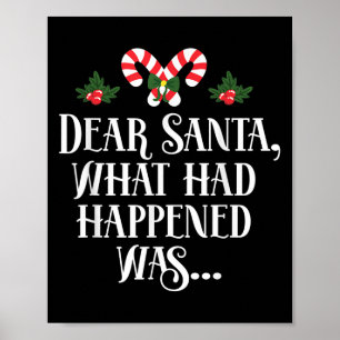 Lieber Weihnachten, was geschehen war, sonnige Wei Poster