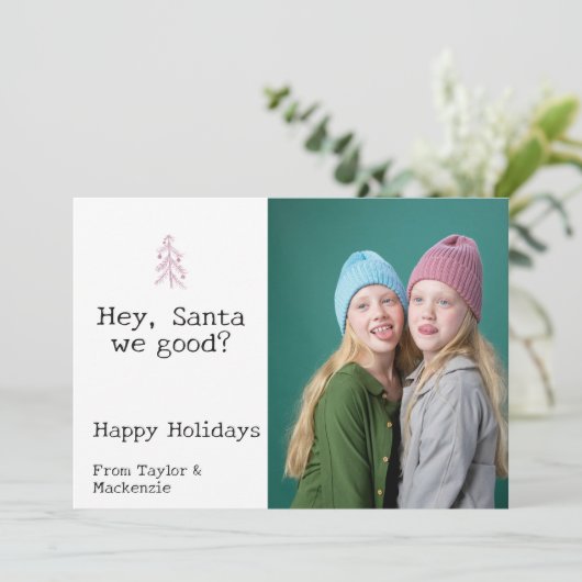 Lieber Weihnachten wir gute Weihnachten Personalis (Stehend Vorderseite)