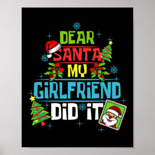 Lieber Weihnachts-Freundin hat es Xmas Boyfriend L Poster