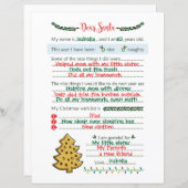 Lieber Weihnachtsbrief (Vorne/Hinten)