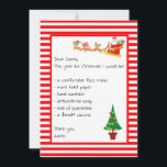 Lieber Weihnachtsbrief Funny Christmas Feiertagskarte<br><div class="desc">Dieses Design entstand durch digitale Kunst und kann in dem Bereich personalisiert sein, der durch das Ändern des Fotos und/oder Textes zur Verfügung gestellt wird. Oder Sie können es anpassen, indem Sie den Mausklick auswählen, um weitere Optionen anzupassen, um die Farbe des Hintergrunds zu löschen oder zu ändern, Text hinzuzufügen,...</div>