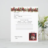 Lieber Weihnachtsbrief, mit Kindern Foto (Stehend Vorderseite)