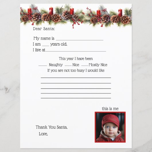 Lieber Weihnachtsbrief, mit Kindern Foto (Vorderseite)