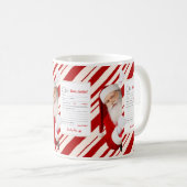Lieber Weihnachtsbrief Red Candy Stripe Tasse (VorderseiteRechts)