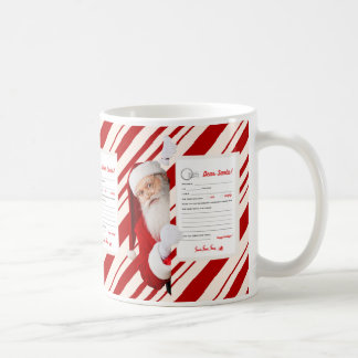 Lieber Weihnachtsbrief Red Candy Stripe Tasse