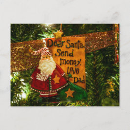Lieber Weihnachtsgeld schicken Feiertagspostkarte