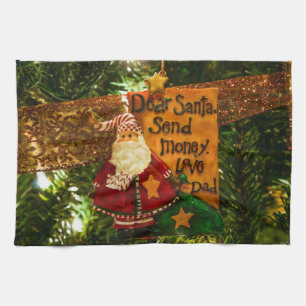 Lieber Weihnachtsgeld schicken Geschirrtuch