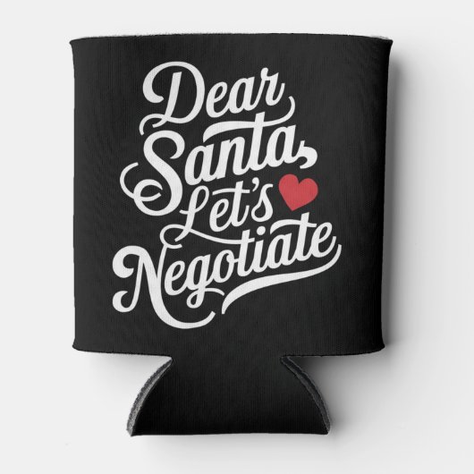 Lieber Weihnachtsgeschenk verhandeln Dosenkühler (Vorderseite)