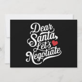 Lieber Weihnachtsgeschenk verhandeln Feiertagskarte (Vorderseite)