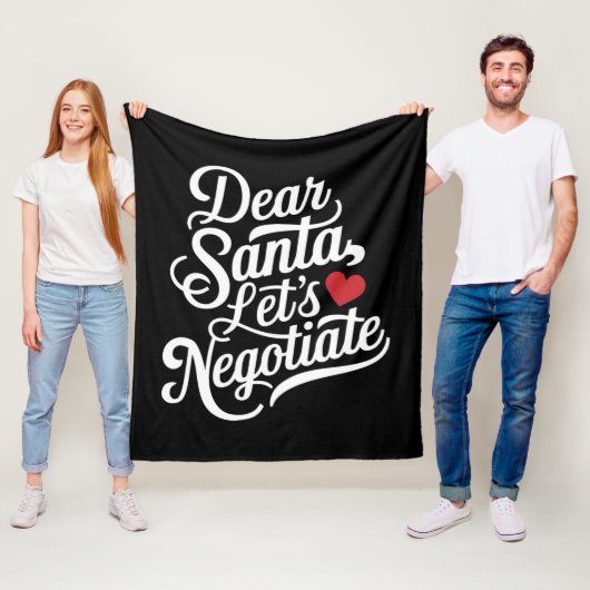 Lieber Weihnachtsgeschenk verhandeln Fleecedecke (Beispiel)