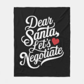 Lieber Weihnachtsgeschenk verhandeln Fleecedecke (Vorderseite)