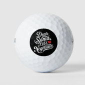 Lieber Weihnachtsgeschenk verhandeln Golfball (Vorderseite)