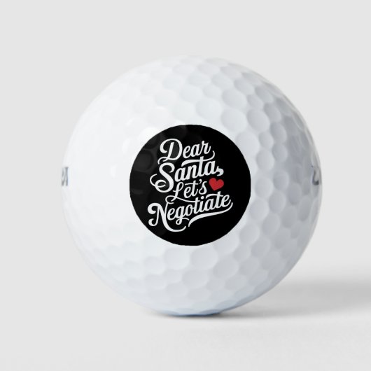 Lieber Weihnachtsgeschenk verhandeln Golfball (Vorderseite)