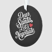 Lieber Weihnachtsgeschenk verhandeln Ornament (Vorderseite)