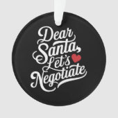 Lieber Weihnachtsgeschenk verhandeln Ornament (Vorderseite)