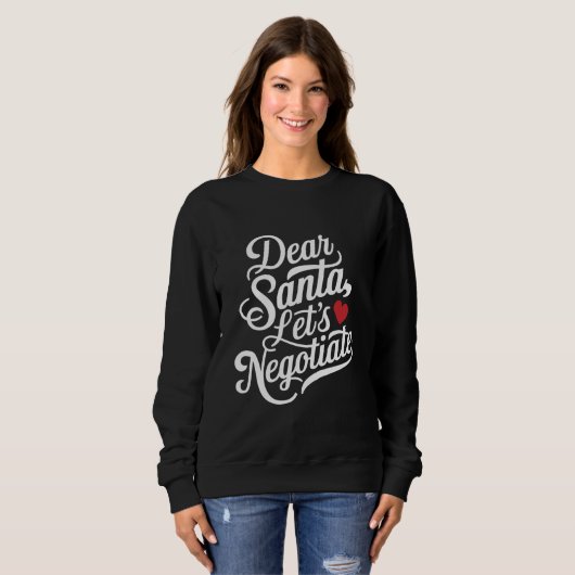 Lieber Weihnachtsgeschenk verhandeln Sweatshirt (Vorne ganz)