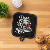 Lieber Weihnachtsgeschenk verhandeln Topflappen (Oben Unten)