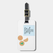 Lieber Weihnachtskekse bringen Sie bitte Spielzeug Gepäckanhänger (Vorderseite vertikal)