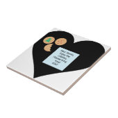 Lieber Weihnachtskekse bringen Spielzeug schwarzes Fliese (Seite)