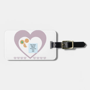 Lieber Weihnachtskekse bringen Spielzeug zu Lila H Gepäckanhänger