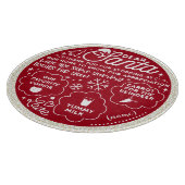 Lieber Weihnachtskost & Milch, rund Tablett, weiße Schneidebrett (Ecke)