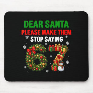 Lieber Weihnachtsmann 67 Lustige Weihnachten Six S Mousepad