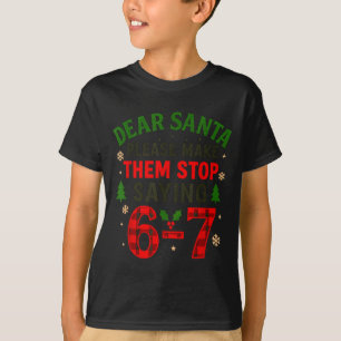 Lieber Weihnachtsmann 67 Lustige Weihnachten Six S T-Shirt