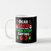 Lieber Weihnachtsmann 67 Lustiges Weihnachten Sech Kaffeetasse (Links)