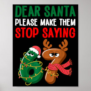 Lieber Weihnachtsmann 67 Lustiges Weihnachten Sech Poster