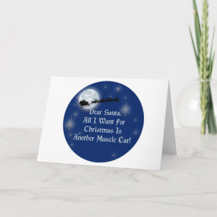 Lieber Weihnachtsmann Alles, was ich zu Weihnachte Feiertagskarte