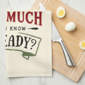 Lieber Weihnachtsmann, bevor ich das Weihnachtsang Geschirrtuch (Viertel Falte)