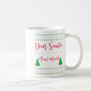 Lieber Weihnachtsmann, bevor ich erkläre - Humorvo Kaffeetasse