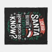 Lieber Weihnachtsmann, bevor ich erkläre, wie viel Fleecedecke (Vorderseite (Horizontal))