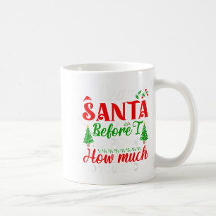 Lieber Weihnachtsmann, bevor ich erkläre, wie viel Kaffeetasse