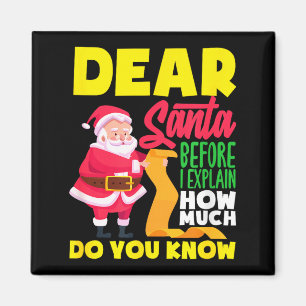 Lieber Weihnachtsmann, bevor ich erkläre, wie viel Magnet
