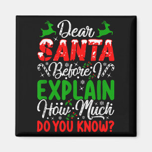 Lieber Weihnachtsmann, bevor ich erkläre, wie viel Magnet