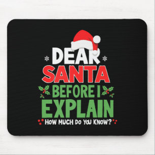Lieber Weihnachtsmann, bevor ich erkläre, wie viel Mousepad