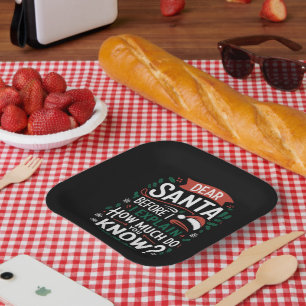 Lieber Weihnachtsmann, bevor ich erkläre, wie viel Pappteller