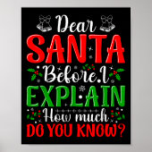 Lieber Weihnachtsmann, bevor ich erkläre, wie viel Poster (Vorne)